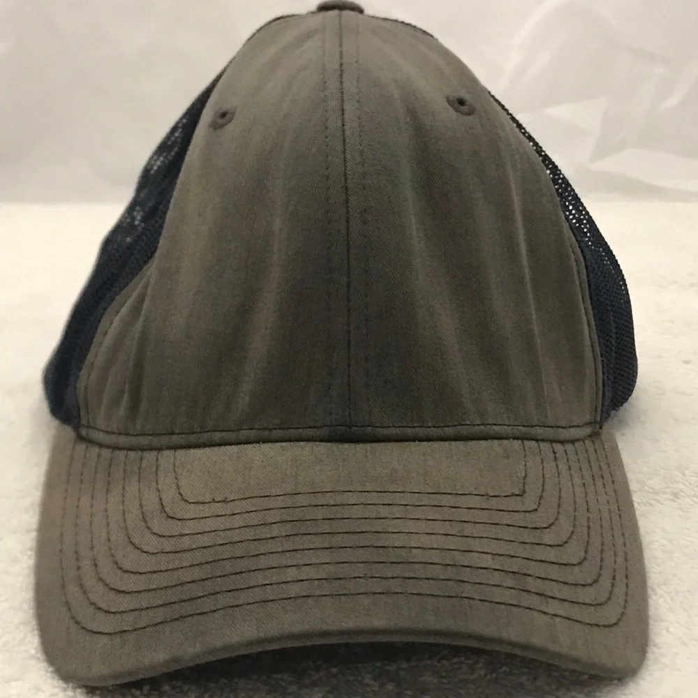Richardson Adjustable Snap Back Grey/Green/Blue Trucker Hat